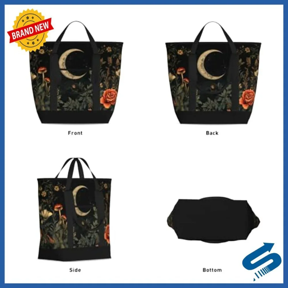 Insulated Grocery Tote Cooler Bag Large Capacity Oxford PEVA Lining Reusable
